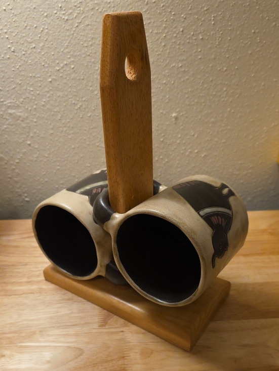 Mara Stoneware Other - Solid Wood Mug HOLDER For Mara Stoneware Artisan Mugs (See Description)